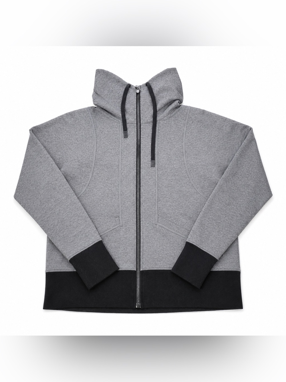 Lucy jacket Full zip hooded jacket gray activewear women size M medium